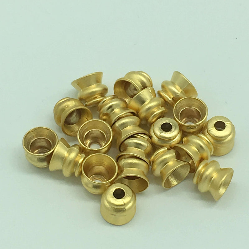 22 Kt Matte Gold Plated Bead Caps 8x8x8 mm£1.5