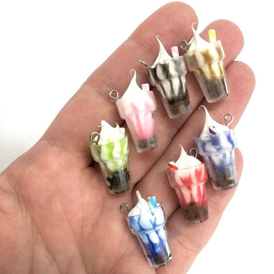 Ice Cream Soft Serve Cup Charms, 3 pcs in a pack