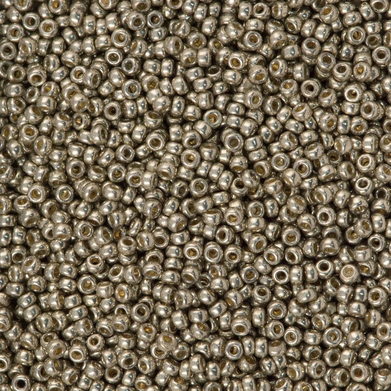 Miyuki Seed Beads 11/0  Duracoat Galvanized Light Smoky Pewter, 4221-NEW!!!