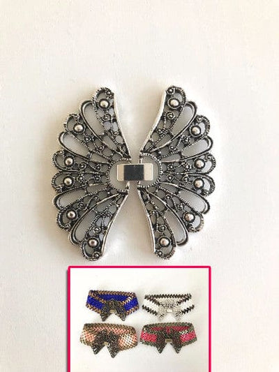 Antique Silver Plated FlutterBye Clasp