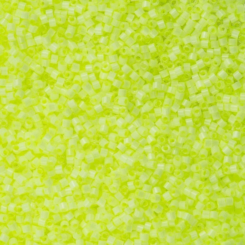 DB1857 - Silk Inside Dyed Lime Aid, Miyuki Delica 11/0 £3.5