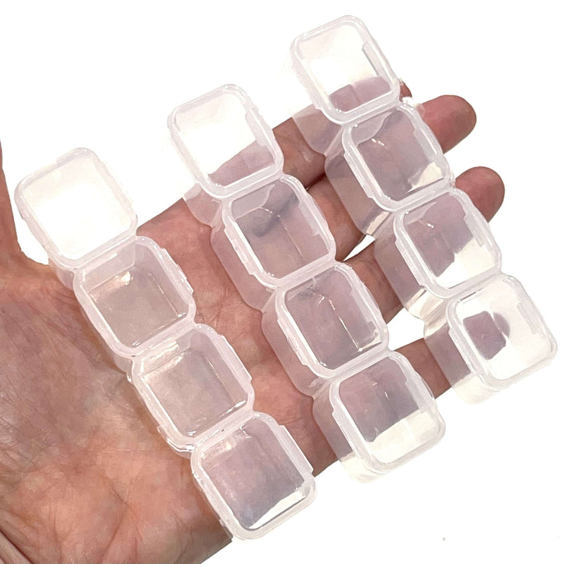 3x4 Storage Stacker Pots, Bead Organiser, Bead Storage, Craft Storage Craft Case, Stackable Storage, Findings, Clear Storage