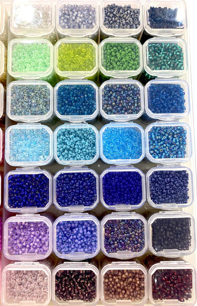 Miyuki Seed Beads Starter Set, 56 Colours 560 Gr 11/0 Round Seed Beads, Needle, Thread,Container£125