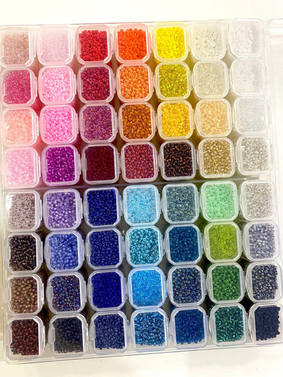 Miyuki Seed Beads Starter Set, 56 Colours 560 Gr 11/0 Round Seed Beads, Needle, Thread,Container£125