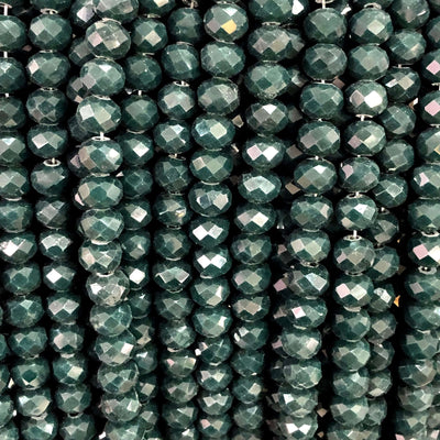 6mm Crystal faceted rondelle - 100 pcs -6 mm - full strand - PBC6C106, £1.5