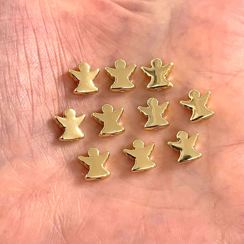 24Kt Gold Plated Angel Spacer Charms, 10 Pcs in a Pack£2.5