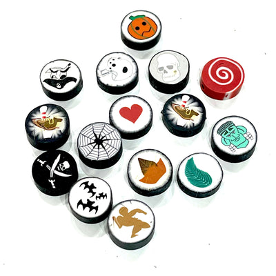 10mm Polymer Clay Charms, 10mm  Spacers. 5 Beads in a pack£1.6