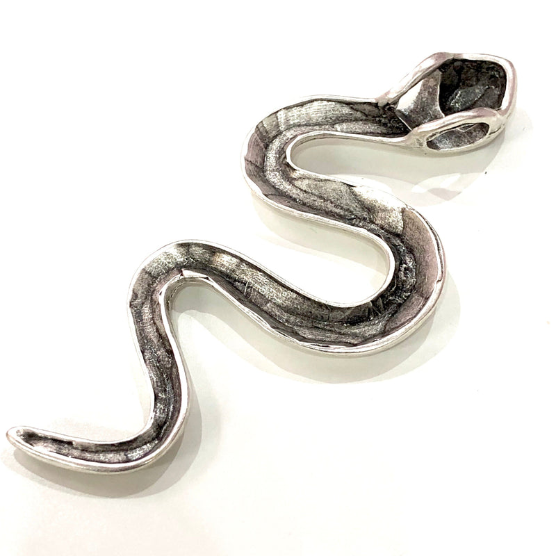 Silver Snake Pendant, Large Silver Snake Pendant