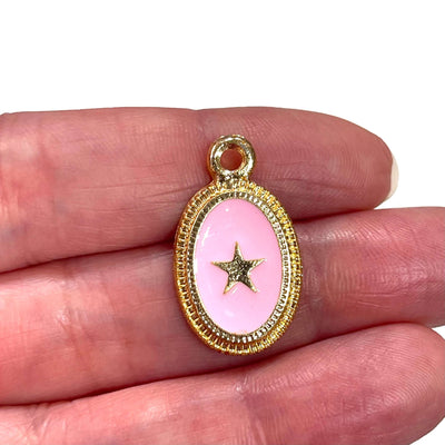 24Kt Gold Plated Enamelled Star Pendant