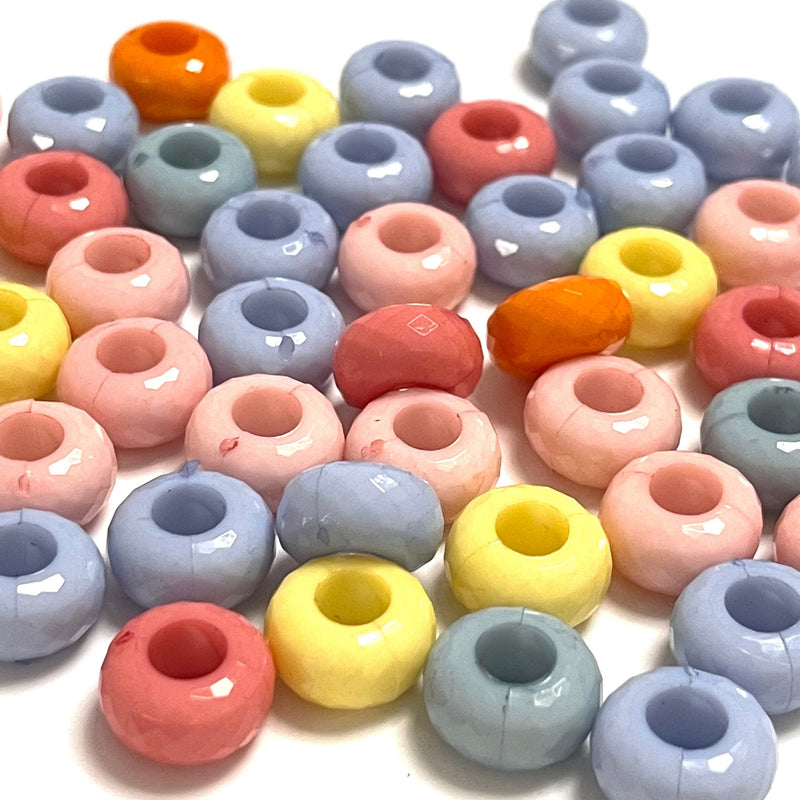 Acrylic Rondelle Beads, 14mm Acrylic Rondelle Beads, 50 pcs in a pack