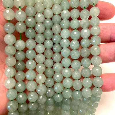 Genuine Aventurine Beads 8mm Faceted 46 Beads