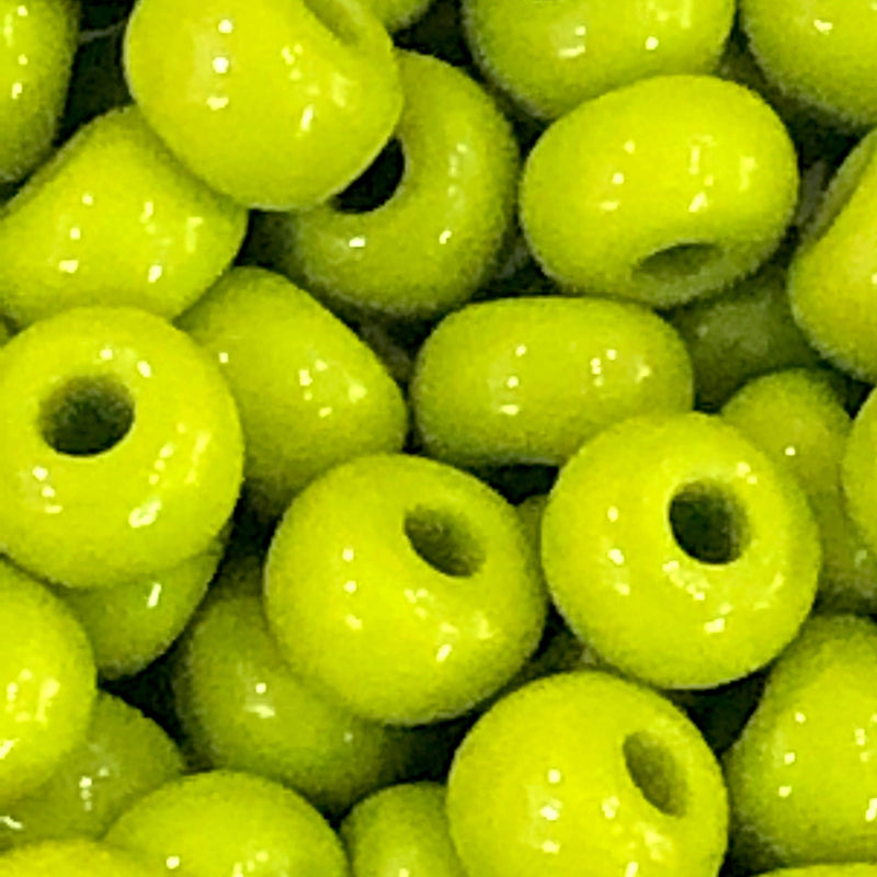 Preciosa Seed Beads 6/0 Rocailles-Round Hole 20 gr, 53430 Opaque Olivine Green