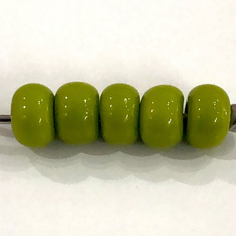 Preciosa Seed Beads 6/0 Rocailles-Round Hole 20 gr, 53430 Opaque Olivine Green