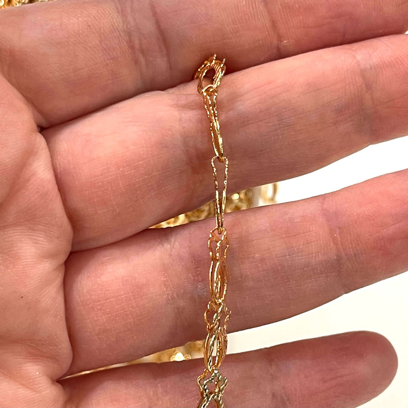 24Kt Gold Plated 5mm Double Layer Soldered Chain, 5mm Gold Chain£10