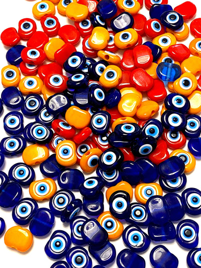 Large Hole Evil Eye Resin Beads, 29mm Beads, 6mm Hole, 5 Beads in a Pack