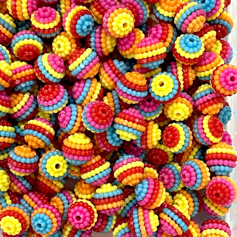 10mm Acrylic Berry Beads, 50Gr Pack Approx 150 pcs in a pack