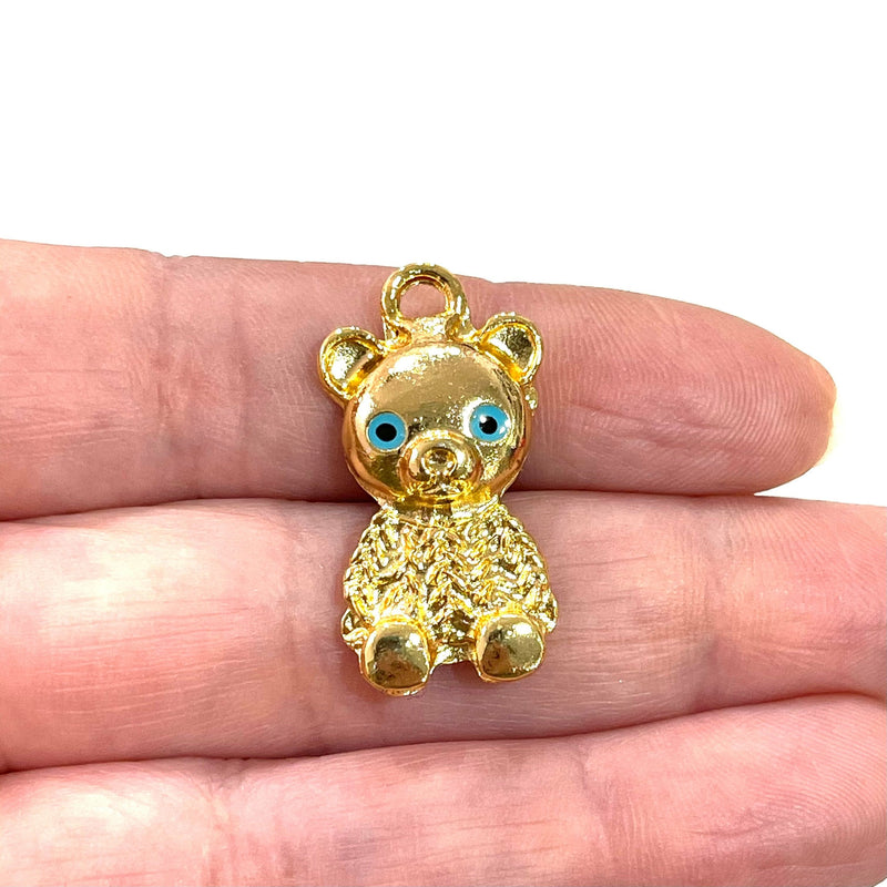 Mommy Bear 24Kt Gold Plated Charm, a member of our Bear Family