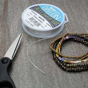 Best Stretch Cord for Bead Bracelets - Opelon 0.7mm White-5M – Peppy Beads