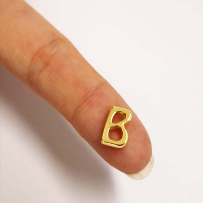 24Kt Gold Plated Initial Charms, Gold Alphabet Letter Charmsğ