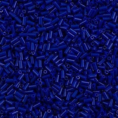 Miyuki Bugles size 3mm 0414  Opaque Cobalt  10 grams. Cobalt bugles 3mm,  Opaque Cobalt bugles 3mm