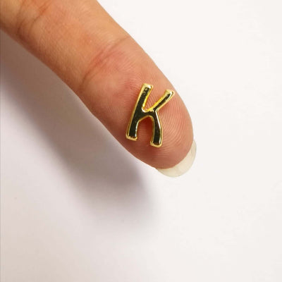 24Kt Gold Plated Initial Charms, Gold Alphabet Letter Charm