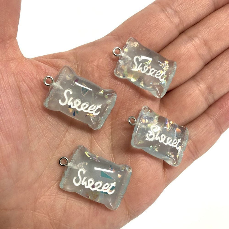 Sweet Candy Charms, Acrylic Sweet Candy Charms, 4 pcs in a pack